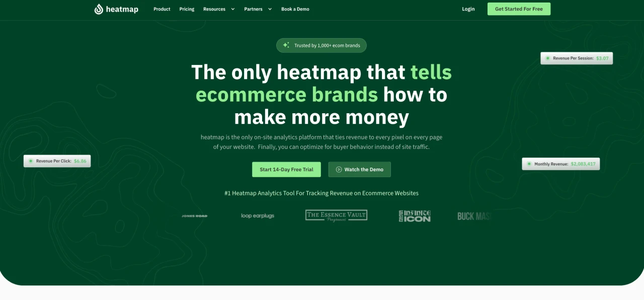 heatmap homepage