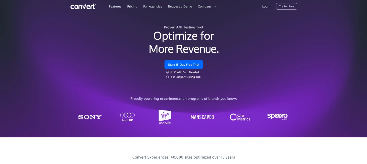 convert homepage
