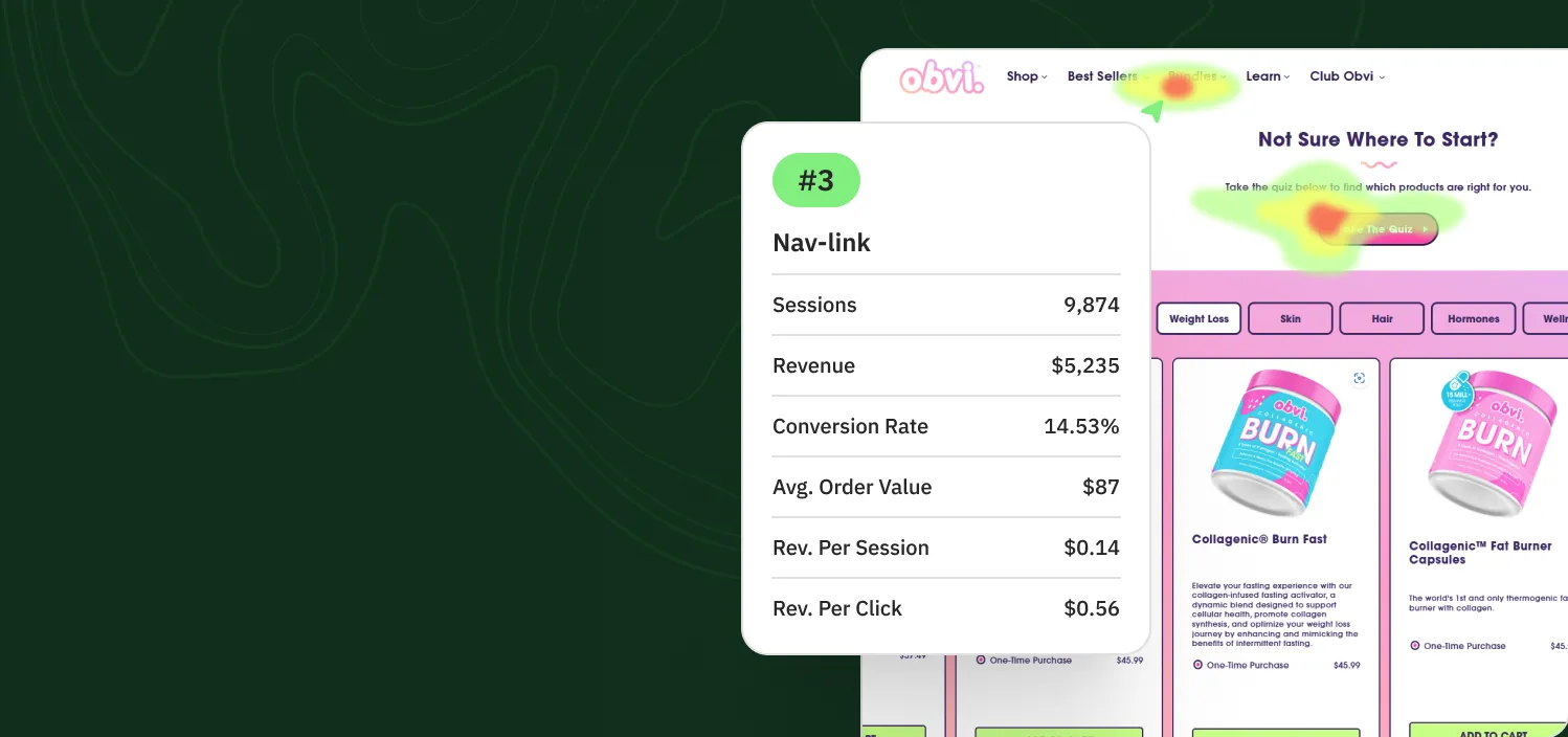 nav link impressions
