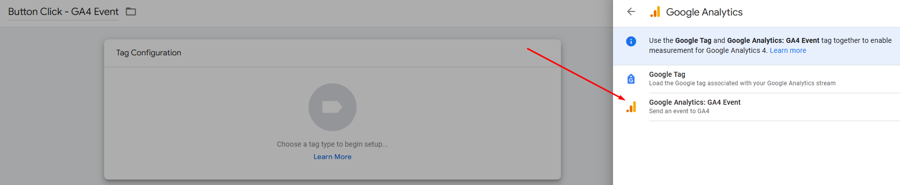 tag configuration