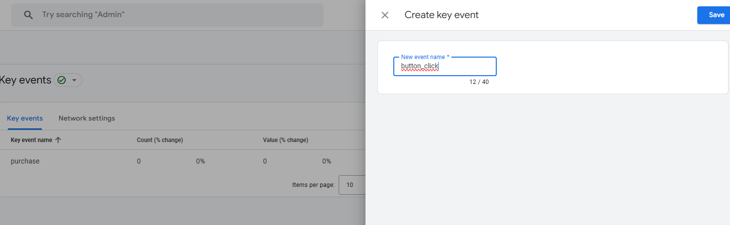 Key Event Name
