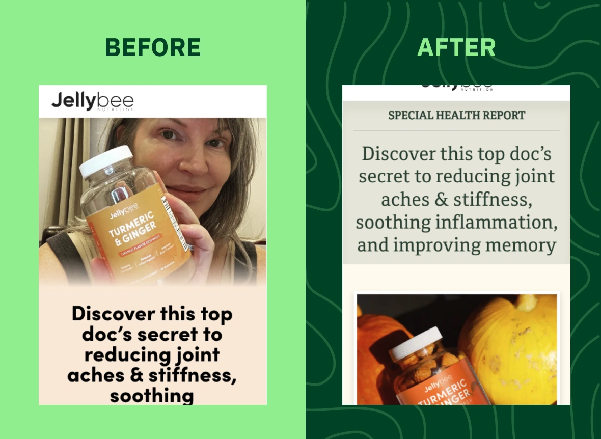 jellybee before and after