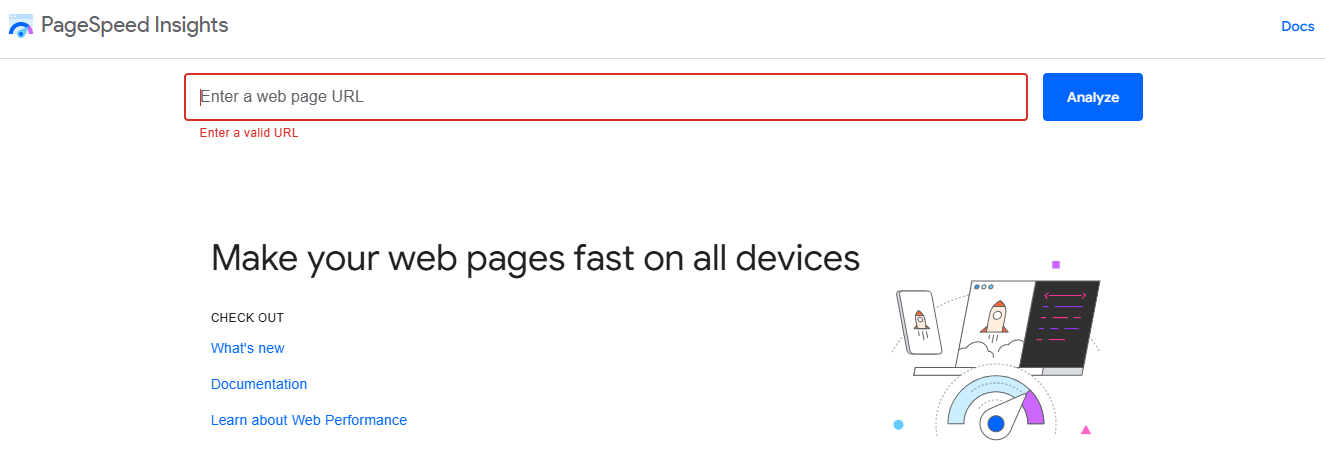 google pagespeed insights