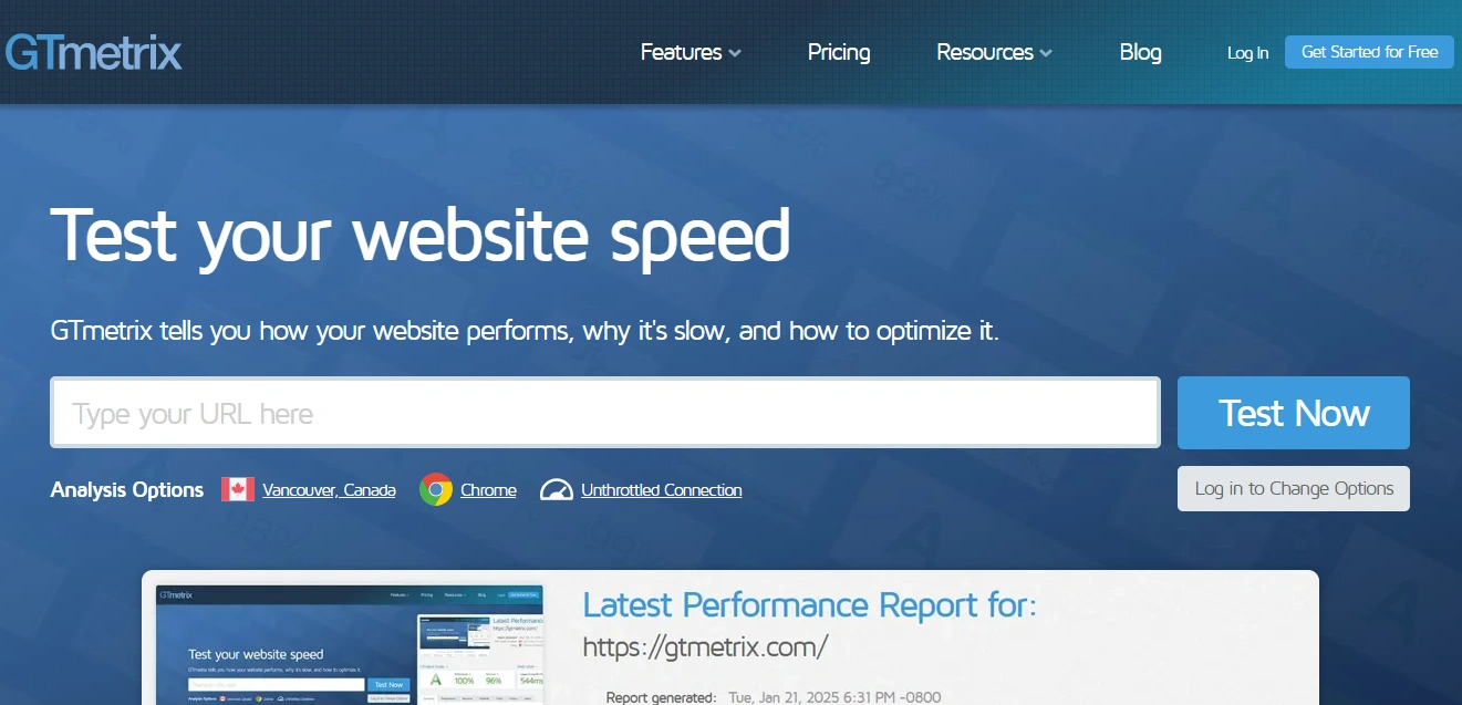 gtmetrix
