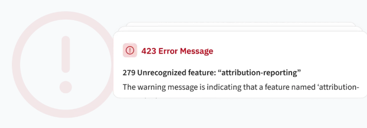 error message