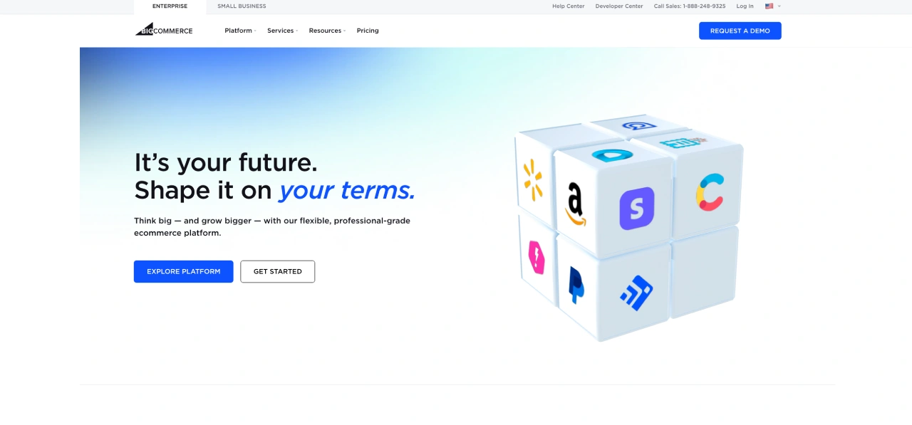 bigcommerce homepage
