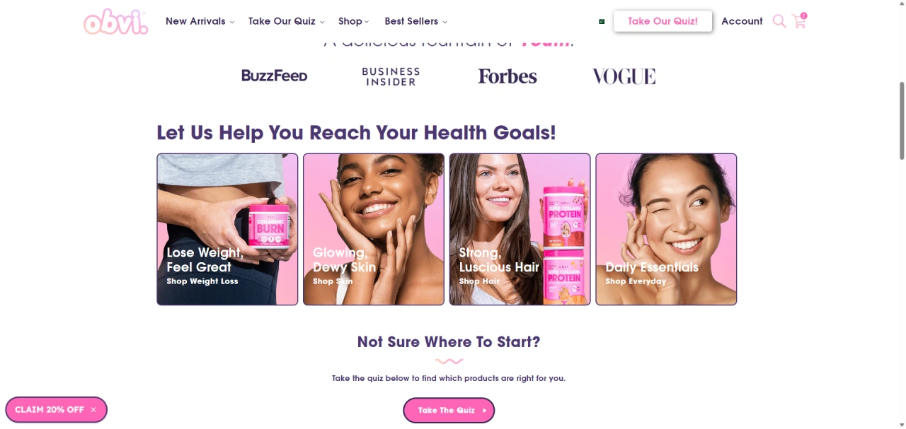 obvi homepage