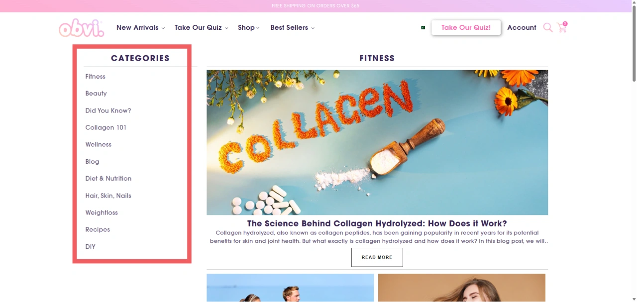 obvi well structured content