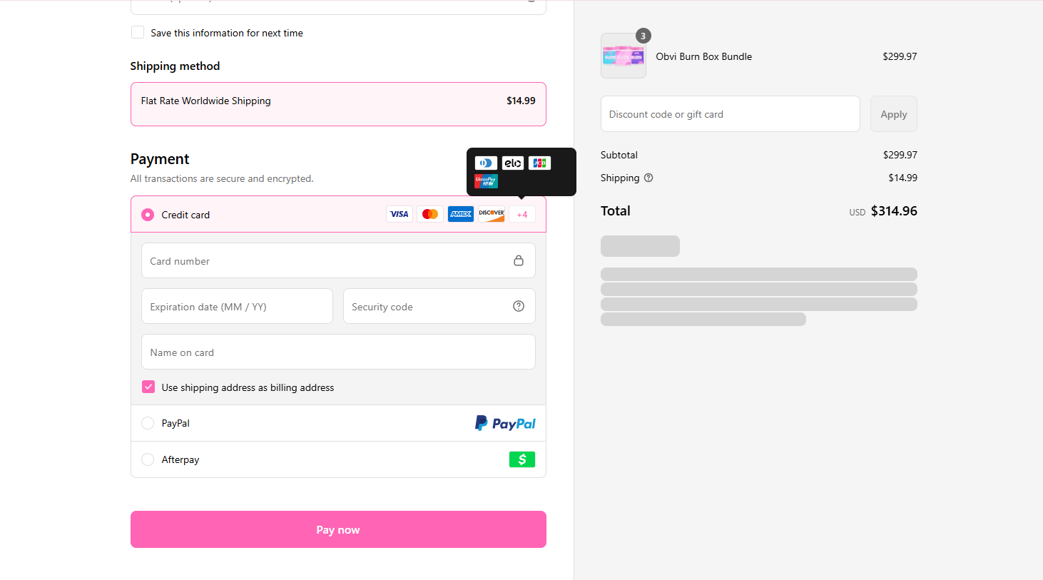 payment process