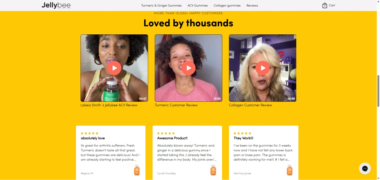 jellybee testimonials